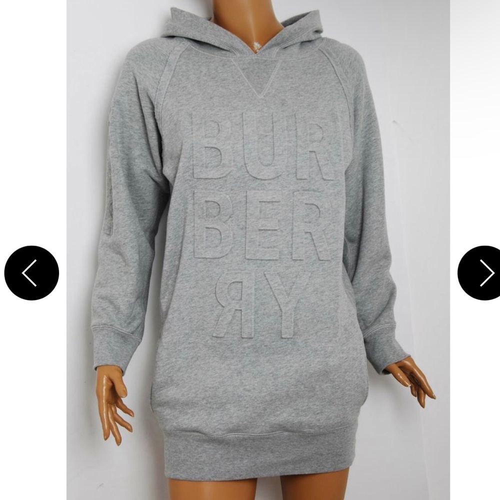Authentic Burberry Aurora hoodie dress sz 10 youth like new